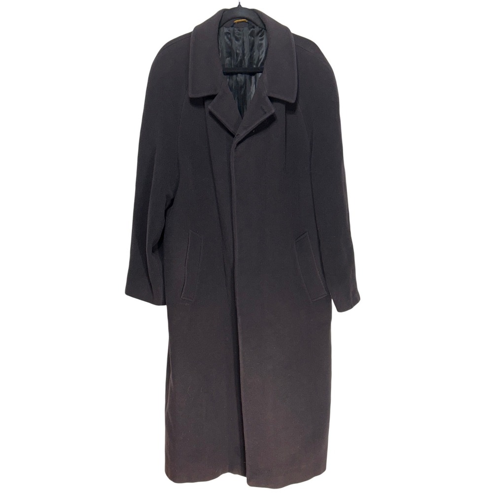 Vintage Mario Valente Wool Cashmere Blend Overcoat Made in Italy Size 42R